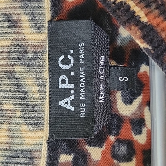 A.P.C Leopard Sweater, Small - Picture 2 of 5
